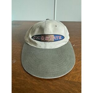 VTG Ohio State Buckeyes Hat Cap Snap Back One Size Beige NCAA American Needle
